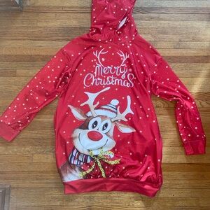 Red Christmas Reindeer Sweater